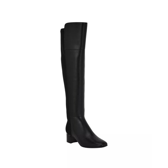 190$ Calvin Klein Pemmie Block Heel High Shaft Dress Boots Women's Size 10 Black - Picture 1 of 1